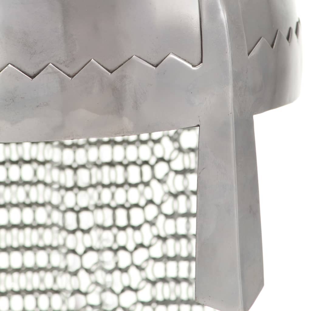 Knight Helmet Antique Replica LARP Silver Steel